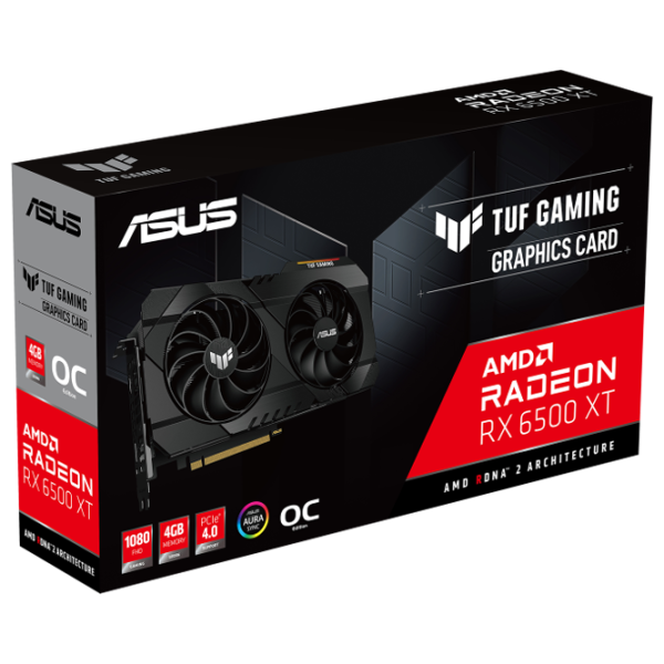 Placă video Asus Radeon RX 6500 XT TUF Gaming OC PCI Express x16 4.0 / 4 GB photo 7 Placă video Asus Radeon RX 6500 XT TUF Gaming OC PCI Express x16 4.0 / 4 GB photo 7