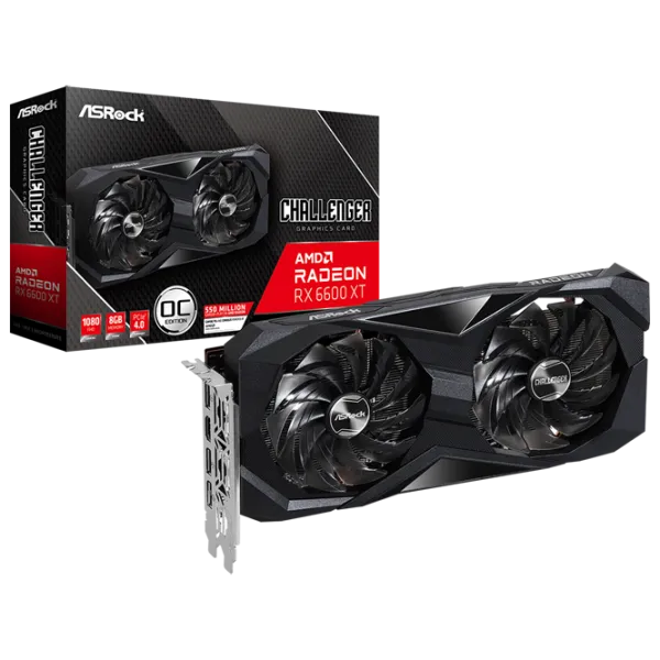 Placă video ASRock Radeon RX 6600 XT Challenger D OC PCI Express x16 4.0 / 8 GB photo 5 Placă video ASRock Radeon RX 6600 XT Challenger D OC PCI Express x16 4.0 / 8 GB photo 5