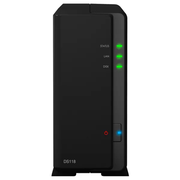 Сетевое хранилище Synology DS118 Черный photo 2