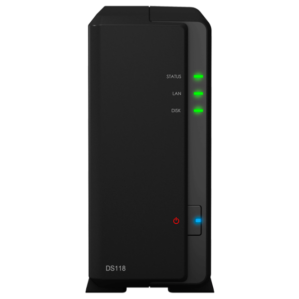 Сетевое хранилище Synology DS118 Черный photo 2