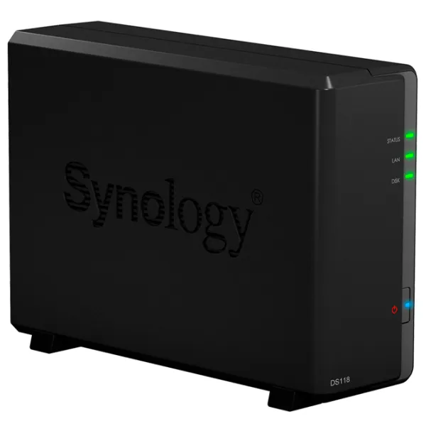 Сетевое хранилище Synology DS118 Черный photo 3