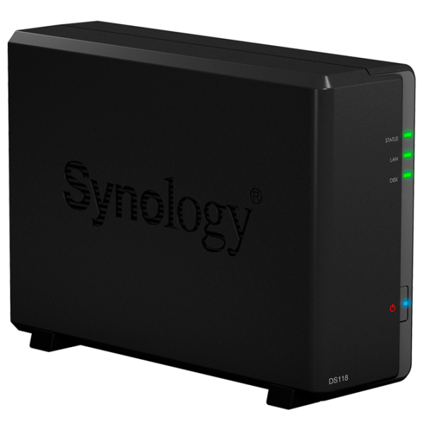 Сетевое хранилище Synology DS118 Черный photo 3