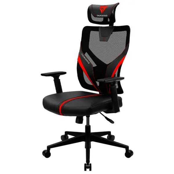 Scaun Gaming ThunderX3 Yama1 Red Black photo 3