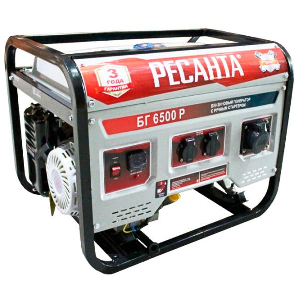 Генератор Resanta BG6500 P 220 В Бензин/ 5 кВт photo 2