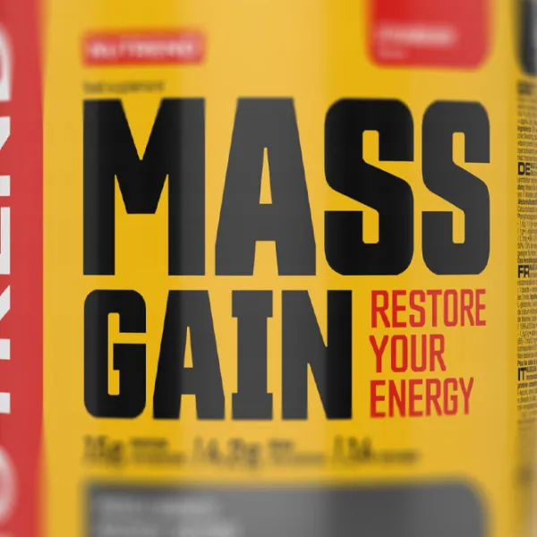 Gainer Nutrend Mass Gain (8204) Сăpșuni 1000 g photo 2