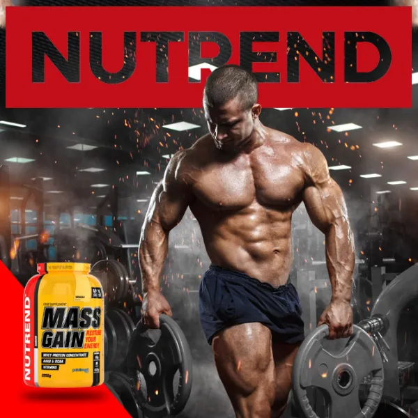 Gainer Nutrend Mass Gain (8206) Vanilie 2250 g photo 4