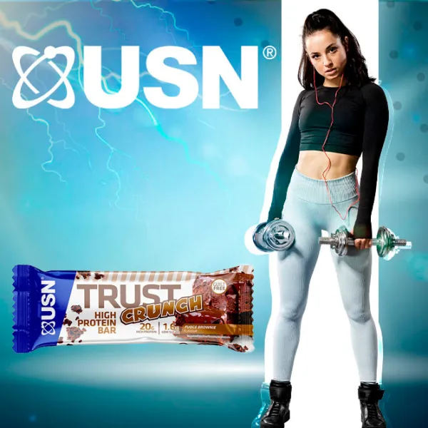 Batoane proteice USN TRUST CRUNCH Brownie (18013) 60 g photo 2 Batoane proteice USN TRUST CRUNCH Brownie (18013) 60 g photo 2