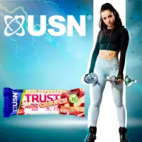 Протеиновые батончики USN TRUST CRUNCH Малиновый чизкейк (24660) 60 г photo 2