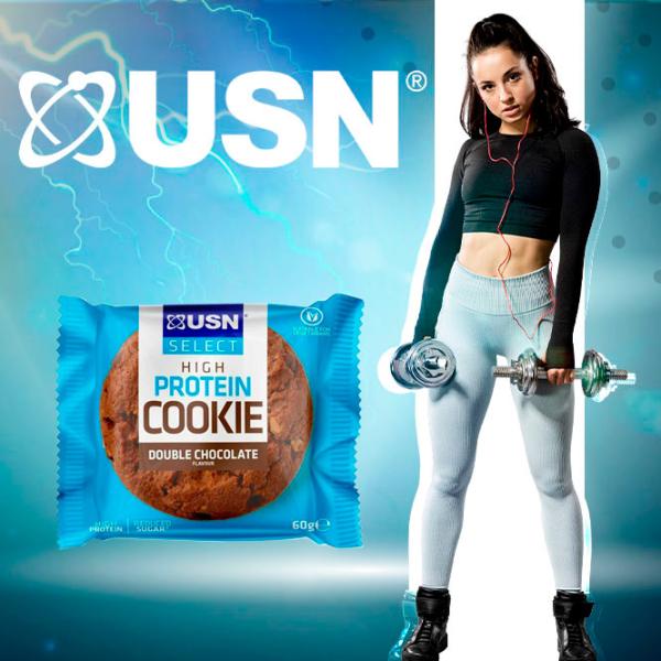 Batoane proteice USN SELECT COOKIE Ciocolată (24662) 60 g photo 2