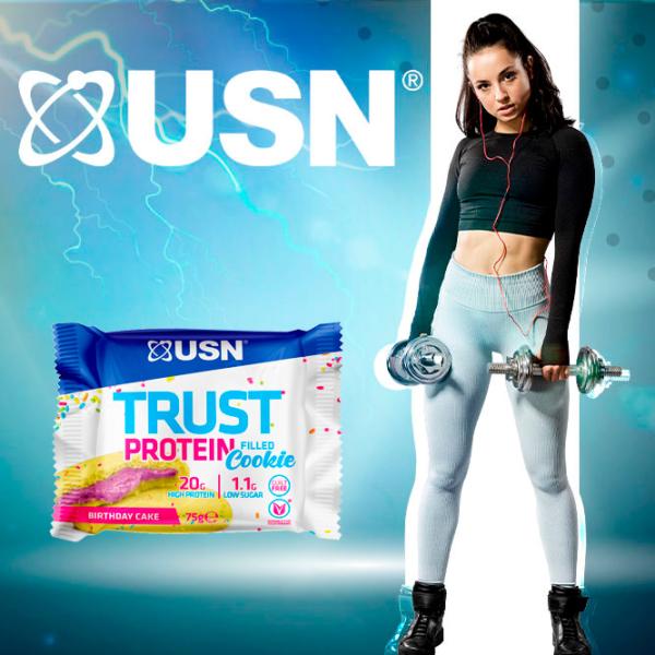Batoane proteice USN TRUST FILLED Cake (26423) 75 g photo 2 Batoane proteice USN TRUST FILLED Cake (26423) 75 g photo 2