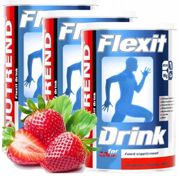 Condroprotectoare Nutrend FLEXIT DRINK (14494) Сăpșuni 400 g photo 2