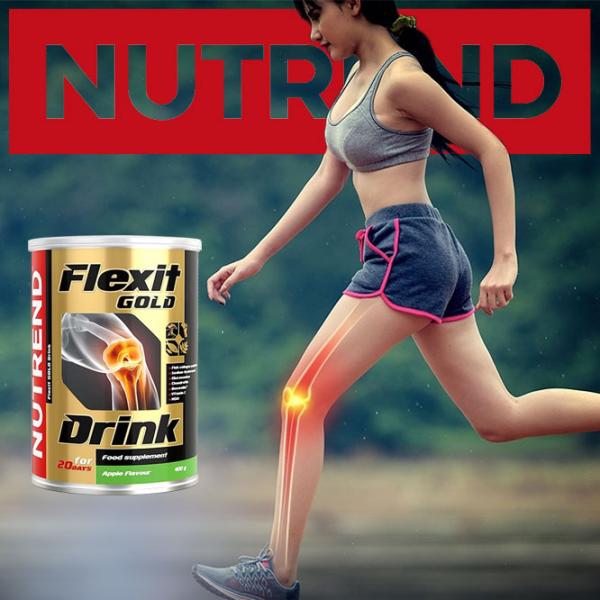 Condroprotectoare Nutrend FLEXIT GOLD DRINK (30860) Măr verde 400 g photo 3