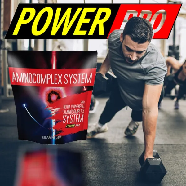 Complexe preantrenament POWER PRO Aminocomplex system (30090) Afine 500 g photo 2