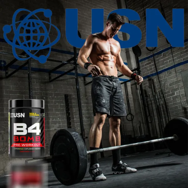 Complexe preantrenament USN B4 BOMB (28355) Cherry 300 g photo 2