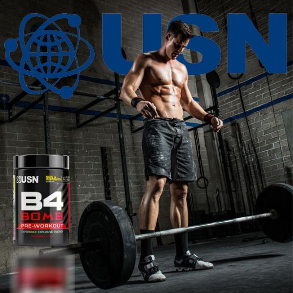 Complexe preantrenament USN B4 BOMB (28355) Cherry 300 g photo 2