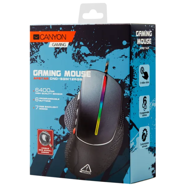 Mouse Canyon Apstar GM-12 USB/ Black photo 5 Mouse Canyon Apstar GM-12 USB/ Black photo 5