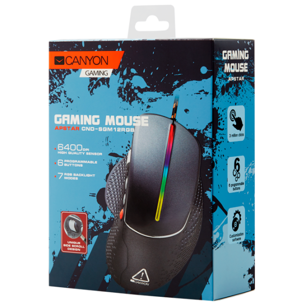 Mouse Canyon Apstar GM-12 USB/ Black photo 5 Mouse Canyon Apstar GM-12 USB/ Black photo 5