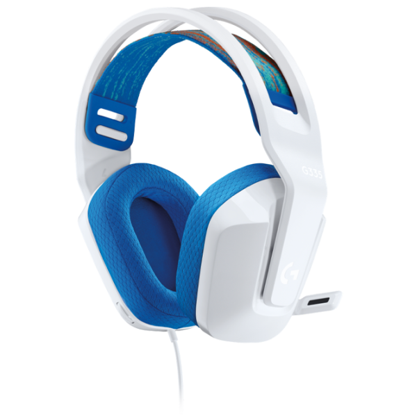 Наушники Logitech G335 Синий Белый Проводная/ Игровой photo 3