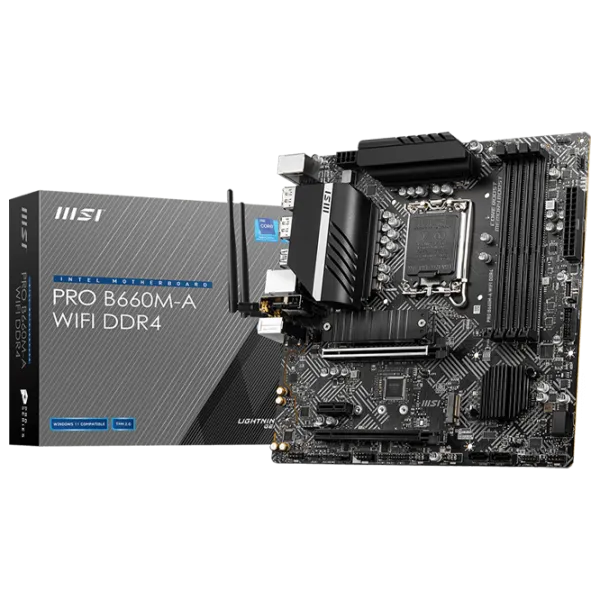 Материнская плата MSI PRO B660M-A WIFI mATX/ Intel B660 photo 5 Материнская плата MSI PRO B660M-A WIFI mATX/ Intel B660 photo 5