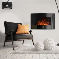 Șemineu electric Electrolux EFP/ W-1200URLS Black photo 4