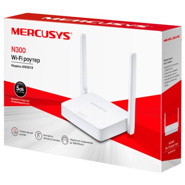 Wi-Fi Роутер Mercusys MW301R 300 Мбит/ с/ Белый photo 4
