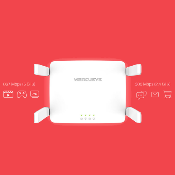 Wi-Fi Роутер Mercusys AC10 300 Мбит/с / 867 Мбит/с / Белый photo 5