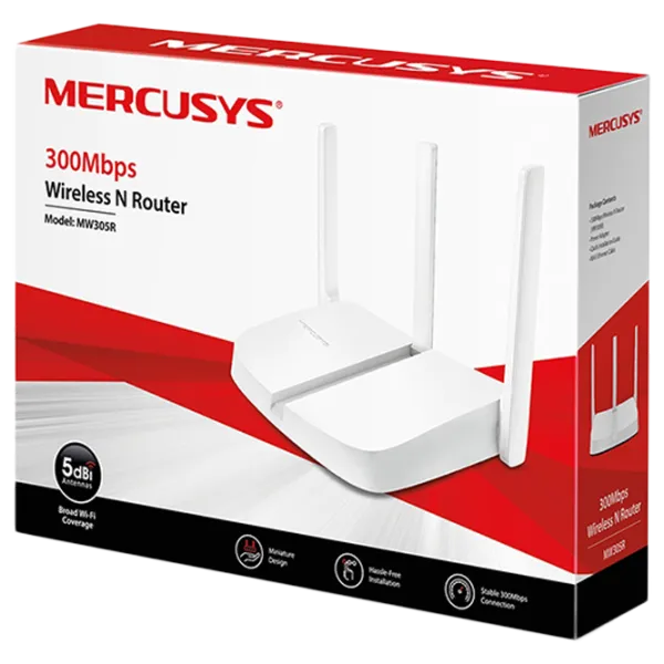 Wi-Fi Роутер Mercusys MW305R 300 Мбит/ с/ Белый photo 4
