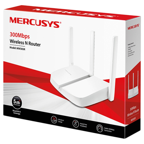 Wi-Fi Роутер Mercusys MW305R 300 Мбит/ с/ Белый photo 4
