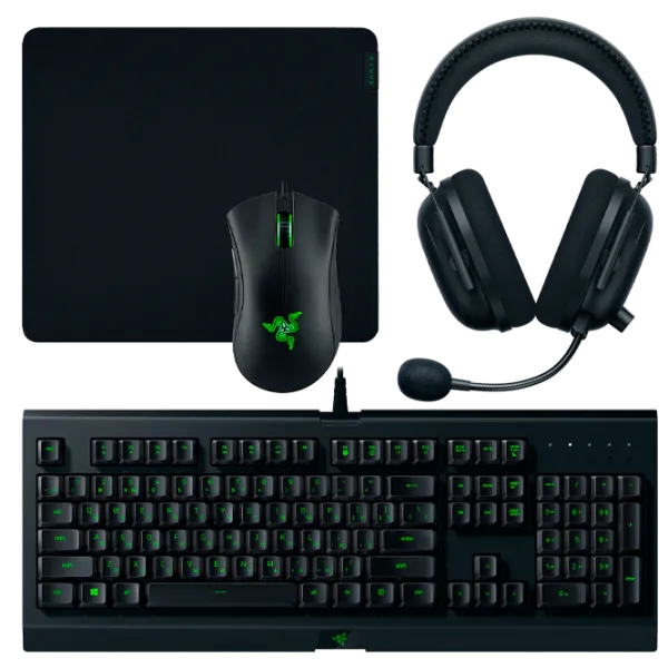 Tastatura & Mouse Razer Cynosa Lite & DeathAdder Essential & Gigantus V2 Large & BlackShark V2 X Cu fir/ Black photo 2
