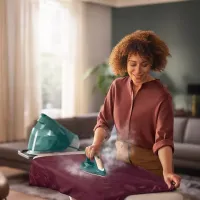 Fier de călcat Philips PSG7140/70 Cu generator de aburi / 2100 W / Green photo 2