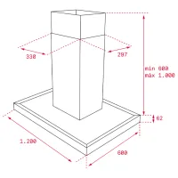Hotă Teka DH2 1285 Island Insulă/ Inox/ Gray photo 3