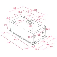 Hotă Teka GFH 73 Încorporabilă/ Inox/ Gray photo 3