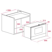 Cuptor cu microunde Teka MWR 22 BI AT Încorporabil/ 850 W/ Anthracite photo 5