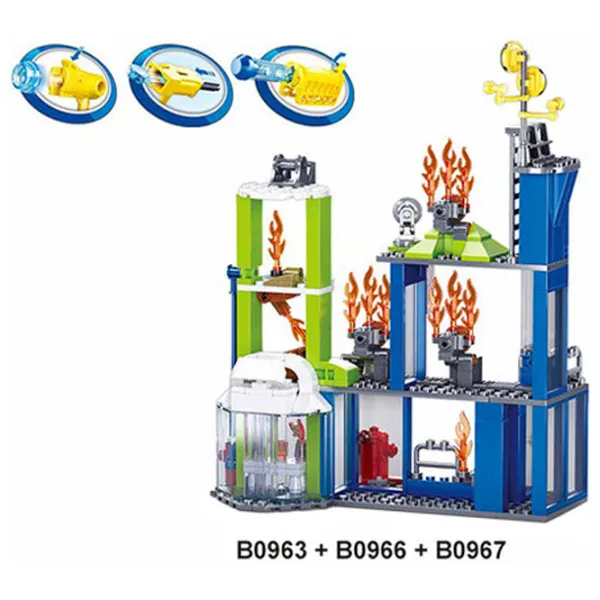 Constructor Sluban Fighting Training Center Pompieri/ Multicolor photo 4