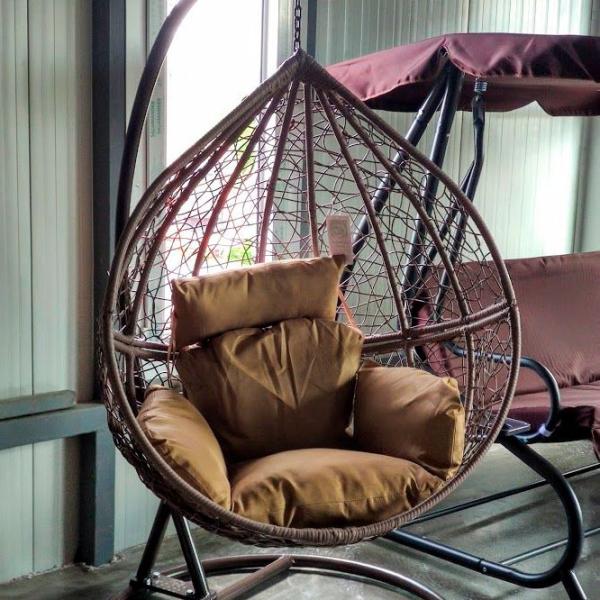 Leagăn de grădină Villager Kapelykka (067412) Bordo photo 2 Leagăn de grădină Villager Kapelykka (067412) Bordo photo 2