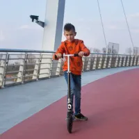 Детский двухколёсный самокат Lionelo Luca (1000916-001) 100 кг/ Черный photo 7