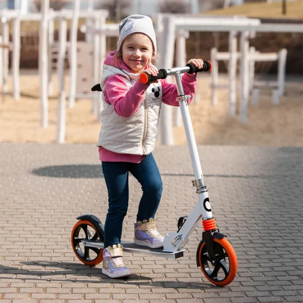 Детский двухколёсный самокат Lionelo Luca (1000916-002) 100 кг/ Белый photo 6