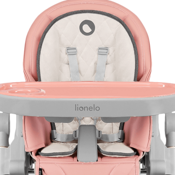 Scaun de masă Lionelo Cora (931-001) Clasic/ 6 luni / Pink  photo 6