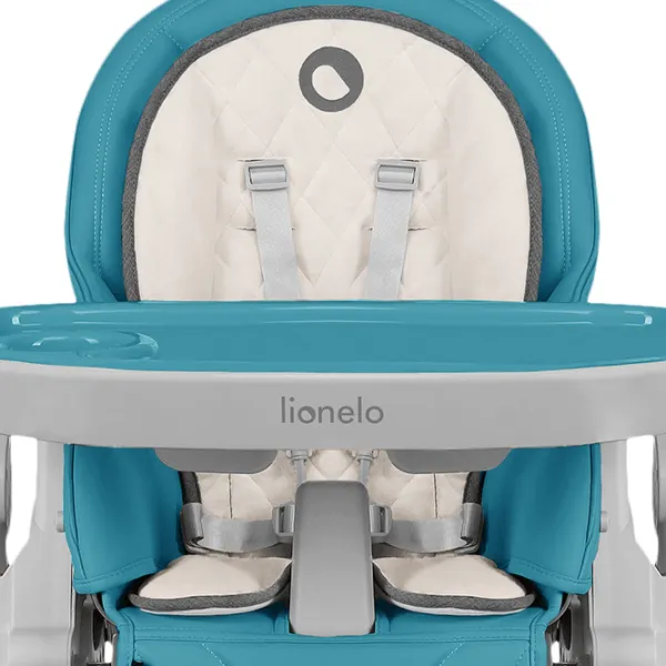 Scaun de masă Lionelo Cora (931-002) Clasic/ 6 luni / Blue  photo 6