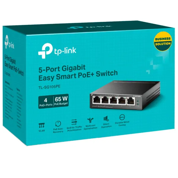 Switch TP-Link TL-SG105PE Black photo 4