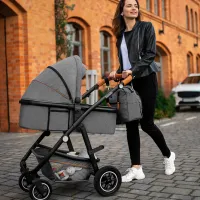 Cărucior pentru copil Lionelo Amber 2 in 1 1000970-001/ Blue photo 7