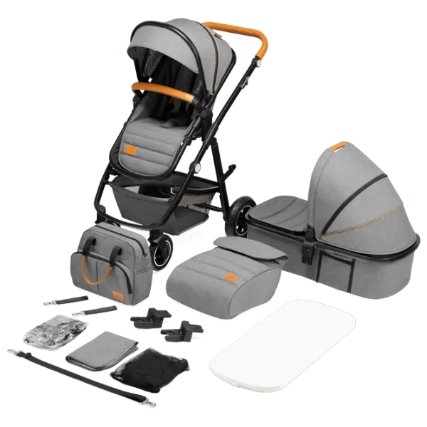 Детская коляска Lionelo Amber 2 in 1 1000970-003/ Серый photo 5