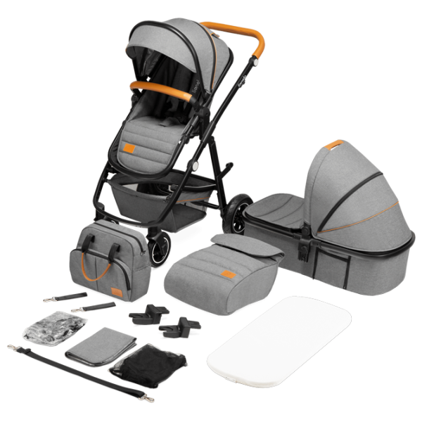 Детская коляска Lionelo Amber 2 in 1 1000970-003/ Серый photo 5