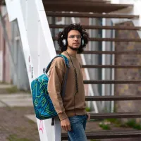 Rucsac XD-Design Bobby Soft Art anti-theft 15.6"/ Abstract Blue/ 16 l photo 15