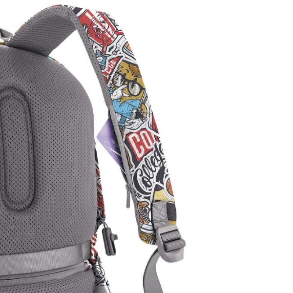 Рюкзак XD-Design Bobby Soft Art anti-theft 15.6"/ Grafitti Синий/ 16 л photo 7 Рюкзак XD-Design Bobby Soft Art anti-theft 15.6"/ Grafitti Синий/ 16 л photo 7
