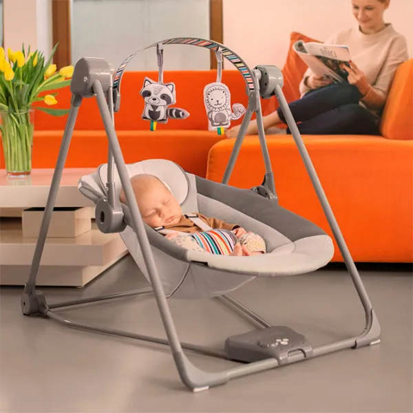 Детские качели Lionelo Otto Cozy (1001128-001) 9 кг/ Серый photo 5