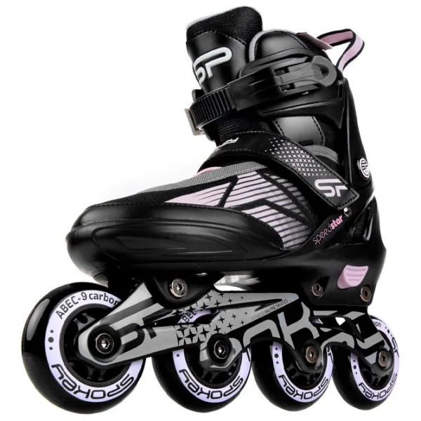 Ролики Spokey Speed Pro (926979) для девочек/ Фитнес/ Черный photo 2 Ролики Spokey Speed Pro (926979) для девочек/ Фитнес/ Черный photo 2