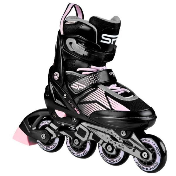 Ролики Spokey Speed Pro (926979) для девочек/ Фитнес/ Черный photo 4 Ролики Spokey Speed Pro (926979) для девочек/ Фитнес/ Черный photo 4