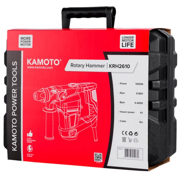 Ciocan rotopercutor Kamoto KRH 2610 1000 W/ Red photo 5