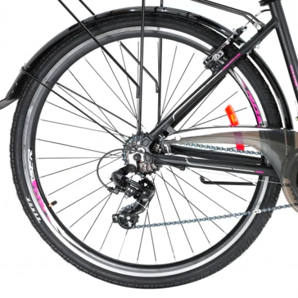Велосипед Crosser CITY 700C 28" 18" Алюминий/ Розовый Черный photo 2 Велосипед Crosser CITY 700C 28" 18" Алюминий/ Розовый Черный photo 2